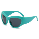 6708 OVal Trendy Y2K Sunglasses Women Men Wrap Around Street Fashion Sunglass Y2k Fashion 2000s Glasses Shield