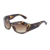 New Fashion Wrap-Around Acetate Sunglasses Cyberpunk Y2K Sunglasses Women Sport Sun Glasses For Men