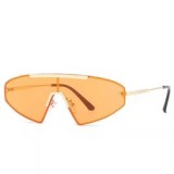 2023 Fashion Oversized Rimless Cat Eye Sunglasses Women Brand Punk One Piece Sun Glasses Men Steampunk Goggle Eyeglasses UV400
