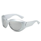 New Trendy Y2K Wrap Around Eyewear Fashion Sun Glasses XY20926 Unisex Futuristic Sunglasses for Men and Women