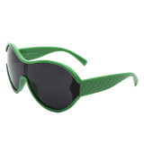 S2127 Custom Logo Designer Wholesale Oversized Sun Glasses 2023 Fashionable  Brand Wrap Around Sunglasses For Men Women