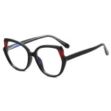TR90 Anti Blue Light Blocking Red Cat Eye Glasses Frame 2023 Luxury Designer Vintage Eyeglasses Female Optical Computer Glasses