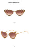 Cat Eye Hot Sale Luxury Small Lens Sunglasses Custom Logo Rhinestone Sunglasses Women