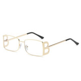 Fashion Small Sunglasses Men Women Luxury Brand Designer Vintage Sun Glasses Frame Oversized Eyeglasses Frames Men Eyewear