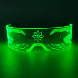 Light up technology glasses,Disco led visor glasses,navigation luminous glasses for Party,Festival