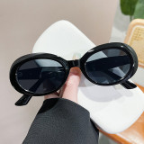 20312 Retro Oval Sunglasses for Women Vintage Inspired Designer Style Shades Gafas De Sol 90s Trendy Sun Glasses