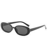 Trendy Vintage Oval Sun Glasses Korean OEM UV400 Oval Round Shape Sunglasses 2023