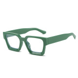 Trendy Designer Plastic Eyeglasses Square Clear Lens eyeglass optic Oversized fashion Women Green Optical Frames Eyewear Glasses