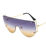 Rimless One Piece Sunglasses Women Fashion Gradient Eyewear Men Oversized Outdoor Driving Sun Glasses Shades UV400