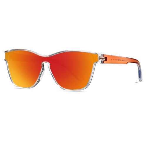 TR7544 New arrivals brand designer sunglasses one piece oversized polarized sport sunglass clycing reflective mirror sun glasses