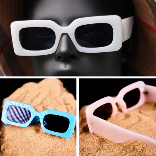 VIFF Custom Private Label HP21045 Rectangle Plastic Frame Sun Glasses Lentes De Sol Unisex Fashion Sunglasses 2022