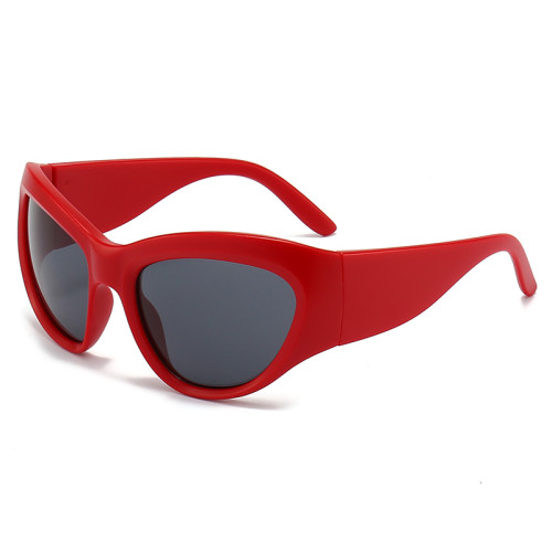 6708 OVal Trendy Y2K Sunglasses Women Men Wrap Around Street Fashion Sunglass Y2k Fashion 2000s Glasses Shield