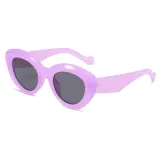 Brand Designer Women Shades Fashion Square Purple Pink Sunglasses 2023 Trendy Irregular Small Frame Jelly Color Sun Glasses Men