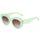 Brand Designer Women Shades Fashion Square Purple Pink Sunglasses 2023 Trendy Irregular Small Frame Jelly Color Sun Glasses Men