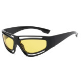 Ins fashion hot y2k sunglasses men women classic Futuristic lentes de sol high-quality custom own logo outdoors party lunettes