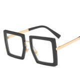 1329 Rough Frame Large Square Anti-blue Light Glasses 2023 Oversized Eyewear Frames Opticalmputer Eyeglasses For Women