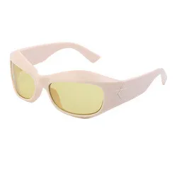 New Fashion Wrap-Around Acetate Sunglasses Cyberpunk Y2K Sunglasses Women Sport Sun Glasses For Men