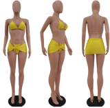 2023 summer sexy 3 piece bikini set beachwear swimsuit summer bathing suits for women