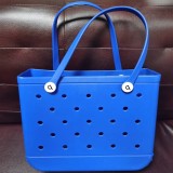 EVA beach bags, spot printed baskets, holes, large bags, beach storage bags, women's handbags