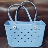 EVA beach bags, spot printed baskets, holes, large bags, beach storage bags, women's handbags