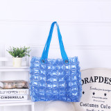 2022 Wholesale New Women Square Check Beach Bag PVC Handbag Basket Large Inflation Tote Handbags Bolso Beach Bogg Bag Handbag