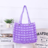 2022 Wholesale New Women Square Check Beach Bag PVC Handbag Basket Large Inflation Tote Handbags Bolso Beach Bogg Bag Handbag