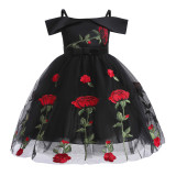 Flower Party Clothing Toddlers Wear Birthday Baby Elegant Ball Gown for Kids Frocks Girls Sexy 10 Year Olds Dress