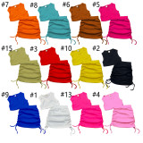 RTS 2023 New summer Baby Rib-knit  2pcs  short Sleeve top cro top  + drawing skirt  Girls clothing sets with small moq
