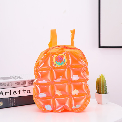Trendy Candy Colors Ecofriendly Small Inflatable PVC Beach Backpack for Kids