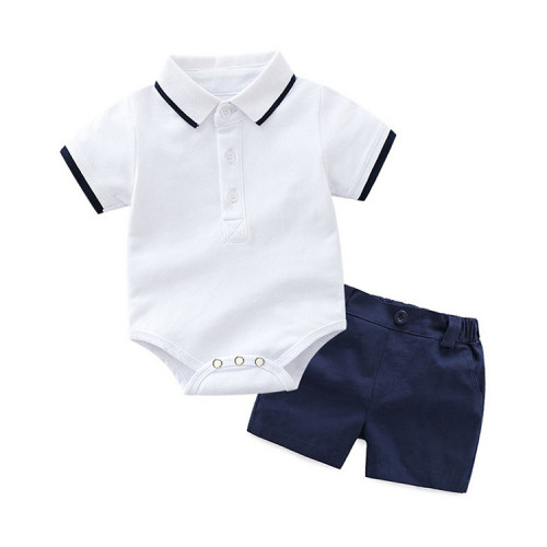 New Style Boys Clothing Suits T-Shirt Romper+Shorts Pants 2Pcs Baby Boy Outfits Summer Boy Clothes