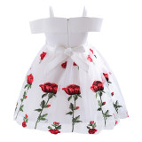 Flower Party Clothing Toddlers Wear Birthday Baby Elegant Ball Gown for Kids Frocks Girls Sexy 10 Year Olds Dress