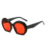 1213 Fashion Oversized Round Sunglasses New Women Men Punk Oval Sun Glasses Female Hip Hop Party Eyewear Shades UV400 Oculos