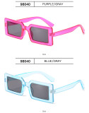 98040 Hot Fashion Trendy Vendors Wholesale Boutique Cheap Women candy Square Rectangle Frames Shades Sun Glasses Sunglasses