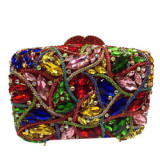 New Green Rhinestone Clutch Shoulder Bag Women Crystal Party Wallet Fashion Lady Evening Party Purse Makeup Minaudiere