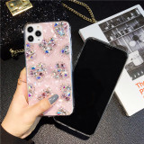 Luxury Love Heart Diamond Soft TPU Phone Cases For iPhone 13 14 Pro MAX XR Bling Glitter For Apple Accessories Back Cover