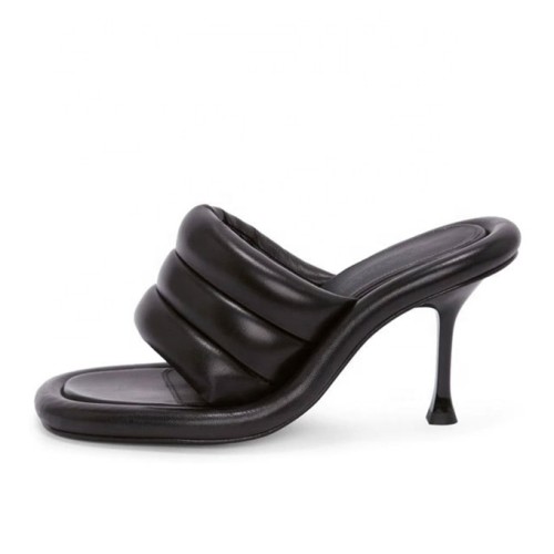 Summer Elegant Design Women Slides Mules Stiletto Heel Peep Toe Outdoor Women High heels Light Weight Color Matching Sandals