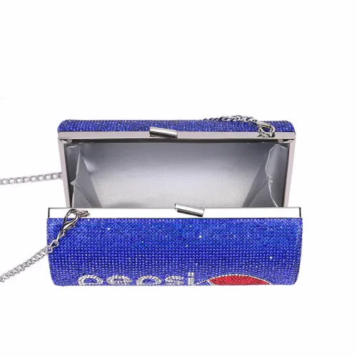 Personalized Letter Can Women Evening Bag Shape Handbag Banquet Dazzling Diamond Shoulder Bag Cocktail Clutch
