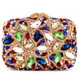 New Green Rhinestone Clutch Shoulder Bag Women Crystal Party Wallet Fashion Lady Evening Party Purse Makeup Minaudiere