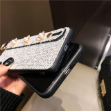 Fashion 3D Bee Bling Glitter Wristband Girl Phone Cases For iPhone 13 14 Pro Max XR 7 8 Plus Women Shockproof Back Cover