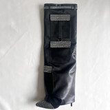 Fashion Design Microfiber Leather Diamonds Knee High Boots Hot Selling Camouflage Material Slip-on Overlay Women Boots