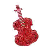 Amazing Luxury Pop Violin Rhinestone Purse Gold Clutch Purses For Women Evening