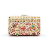 New Style Coloful Crystal Indian Handbags Women Evening Bags Clutch 2022 Luxury Gold Purse