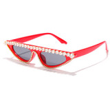 Fashion Retro Personality Cat Eye Sun Glasses 5 Colors Vintage Sunglasses Luxury Diamond Rhinestone Sunglasses For Women