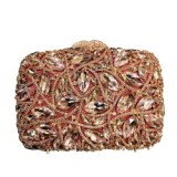New Green Rhinestone Clutch Shoulder Bag Women Crystal Party Wallet Fashion Lady Evening Party Purse Makeup Minaudiere