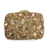 New Green Rhinestone Clutch Shoulder Bag Women Crystal Party Wallet Fashion Lady Evening Party Purse Makeup Minaudiere