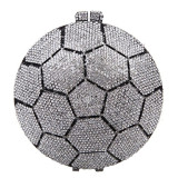 Fashion Bridal Wedding Dinner Unique Clutches For Women Evening Party Special Football Design Crystal Female Diamond Purses