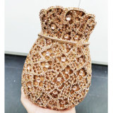 POUCH MONEY BAGS Women Gold Crystal Evening Clutch Bag Wedding Party Cocktail Rhinestone Handbags Purses