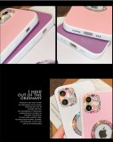 Camera Lens Diamond Crystal Bling Glitter Luxury Leather Soft Phone Case For iPhone 13 14 Pro Max 12 11 X S XR 7 8 Plus SE