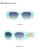 Steampunk Trendy Punk Oval Sun glasses gafas Irregular 2023 Small Frame Sunglasses Gafas De Sol Gothic