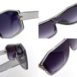 New Oversized Irregular Frame Sunglasses Personalized Fashion Trendy Male Female Eyewear Cool Brand UV400 Shades for Men Women